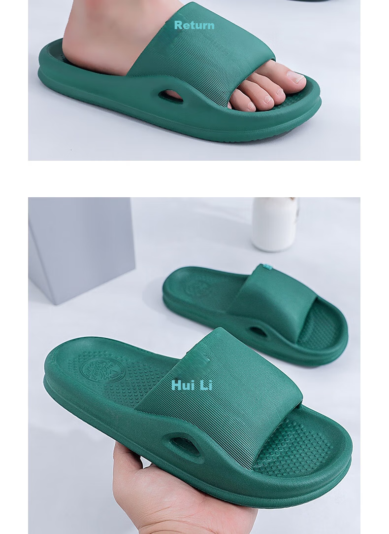 Huili Sports Fashion Slippers for Men, Versatile Indoor And Outdoor Soft Elastic Athletic Beach Sandals HL0183 Black Size 44 9