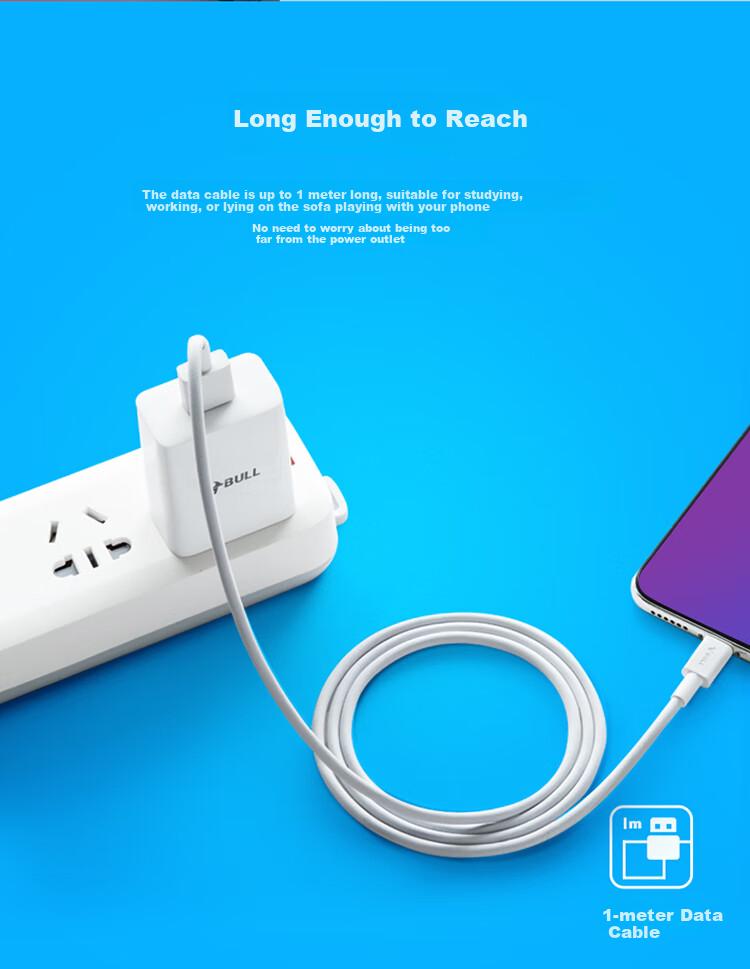 BULL Apple MFi Certified/20W PD Fast Charging USB-C to Lightning Cable, Type-C to Lightning Quick Charge Charging Cord 4