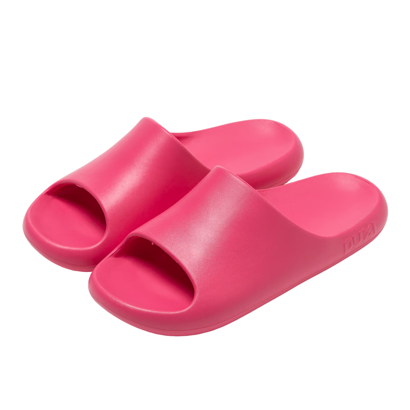 Puxi Women's Summer Indoor Non-Slip Odor-Resistant EVA Soft Sole Shower Slippers, Men's Rose Red Size 38-39