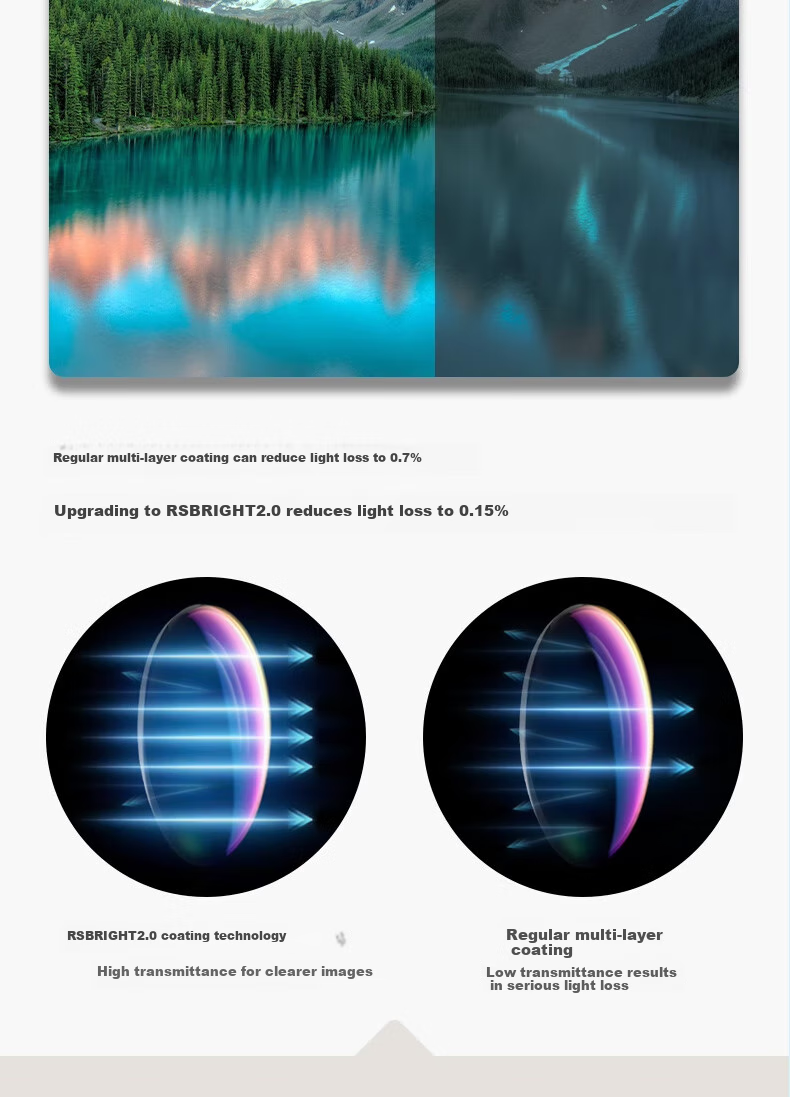 Yuesen High-Power HD Exploration Master Monocular Telescope Portable Waterproof Outdoor Day and Night Use 10