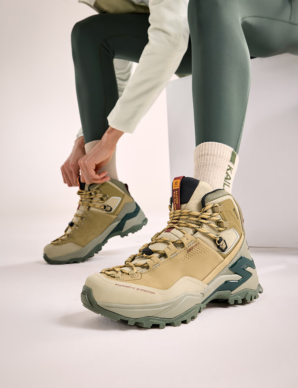 KAILAS MT5-3 Women's Mid-Top Hiking Shoes, GTX Waterproof, Non-Slip, Shock-Absorbing, Heavy-Duty Trekking Boots 11