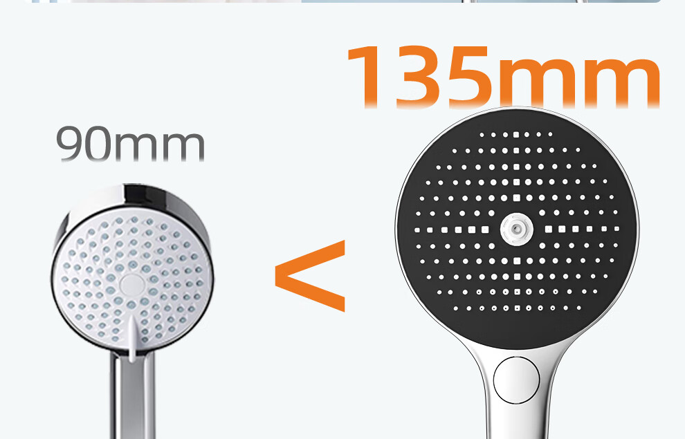 Oppein High-Pressure Shower Head Handheld Single-Head Shower Sprayer PD9404 9