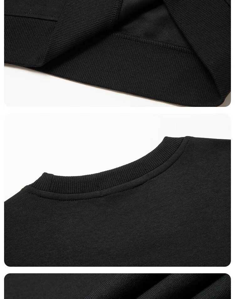 LIMENG Men's Crew Neck Pullover Solid Color Sweatshirt Long Sleeve Base Layer Dark Gray XL Spring Autumn 15