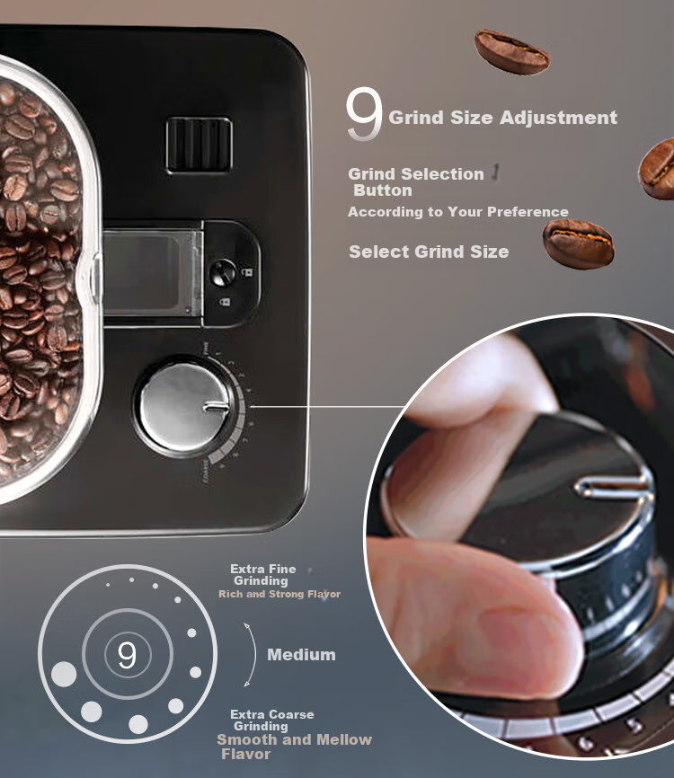PHILIPS Fully Automatic Coffee Machine for Home Use, American-Style, Dual-Use for Beans And Grounds, Integrated Grinder, Freshly Ground, Practical Gift [HD7751] 7