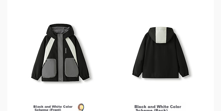 BALABALA Boys' Sports Casual Jacket Kids' Autumn 2025 Workwear Water-Repellent Moisture-Proof Outerwear 208325105104 5