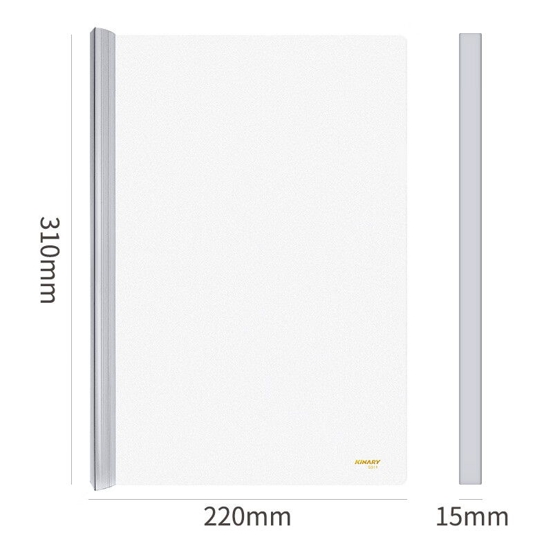 Jindeli 5-Pack 15mm Large Capacity A4 Transparent Triangular Pull Rod File Folder, Student Exam Paper Organizer, Thickened Panel Resume Report Folder Document Folder Q311