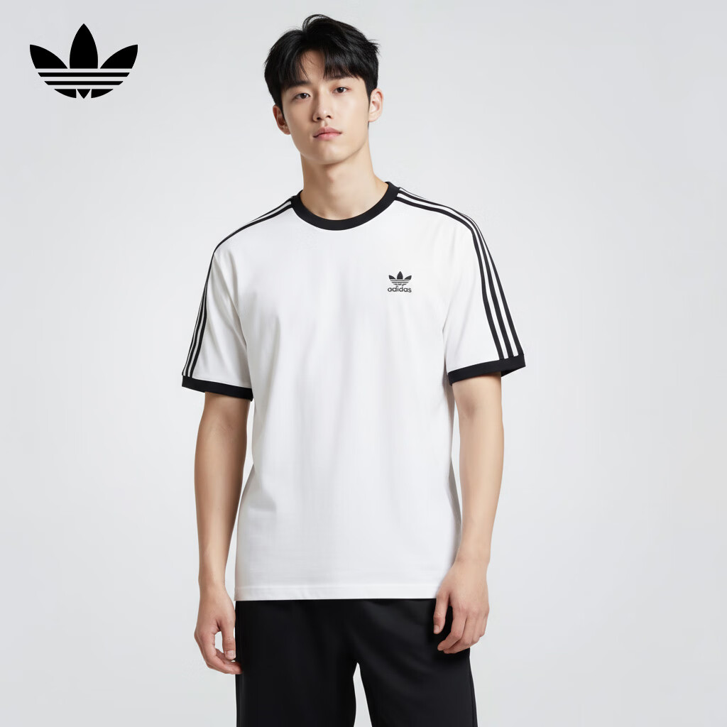 Adidas Originals Men's 3-STRIPES TEE Short Sleeve KB2460 White L 2