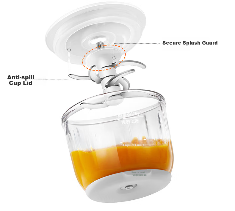 SUPOR Baby Food Processor, Puree Maker for Different Age Groups, Baby Food Preparation Machine, Baby Food Tool with 8 Blades And Single Cup, Single Blade, FB16A 18