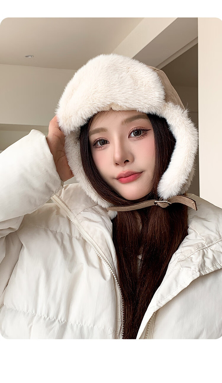 XUEXIMAN Women's Winter Retro Fashion Fleece Lined Outdoor Ear Protection Warm Bucket Hat 7