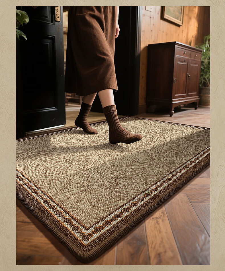 Huaxu Entrance Door Mat Floor Mat Home American Style Hallway Carpet Thickened Wear-Resistant Non-Slip 80x120cm 6