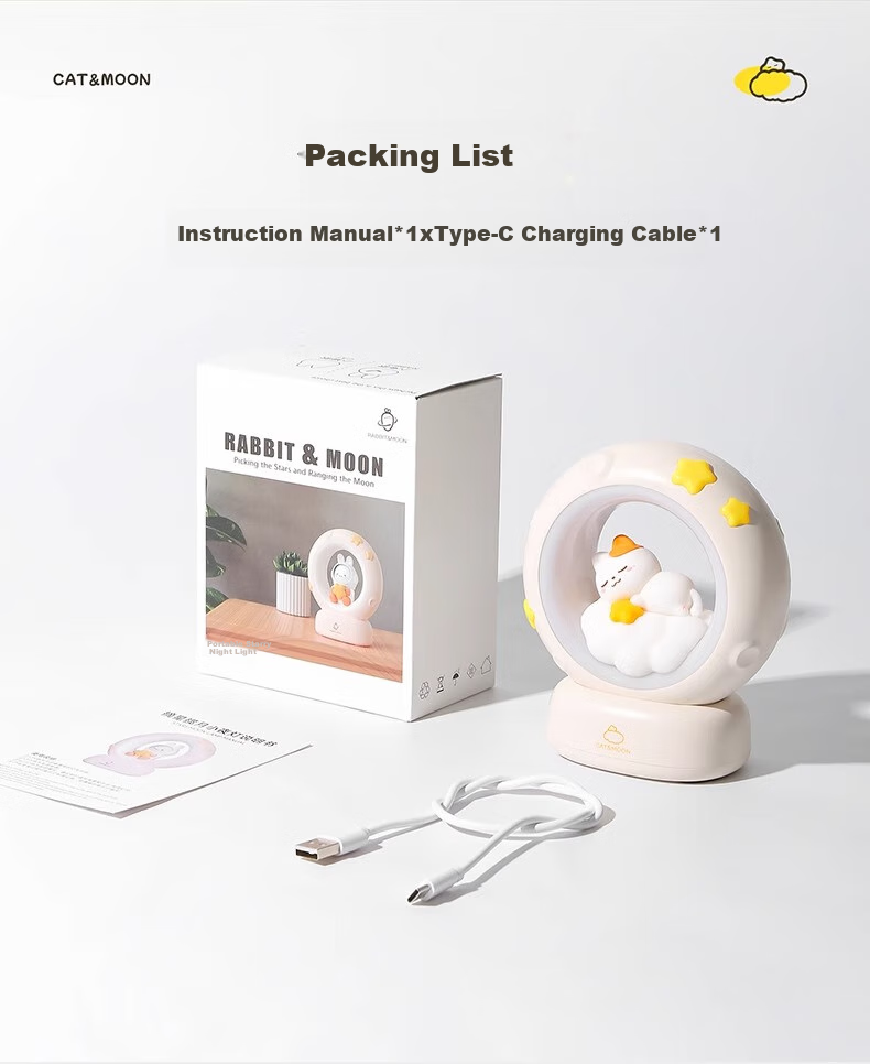 Xifeng Night Light, Bedroom Sleep Lamp, Children's Eye Protection Bedside Lamp, Birthday Gift for Girls, High Aesthetic Value And Practical 7