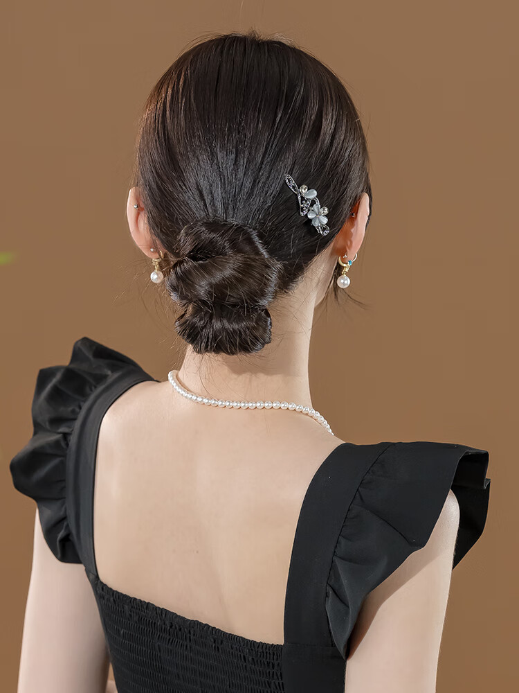 CHIMERA Delicate Floral Edge Clip Elegant Side Bang Hair Clip Duckbill Hairpin Hair Accessories for Women Birthday Gift 1