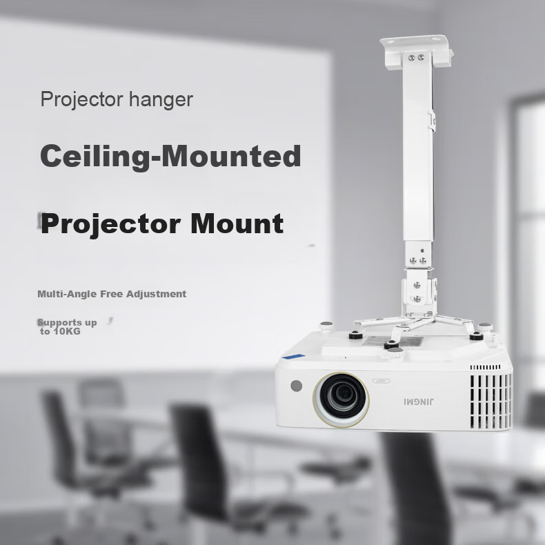 JINGMI Electric Projector Mount DL100 Ultra-Thin Home Electric Remote Control Lifting Projector Mount with 100CM Travel Range Compatible with Multiple Brands of Projectors 1
