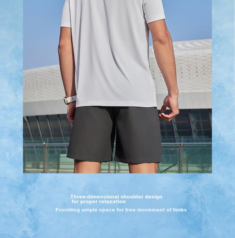 Peak Men's Summer Short Sleeve Quick-Dry Breathable Sports Loose Running Base T-Shirt DF652471 26