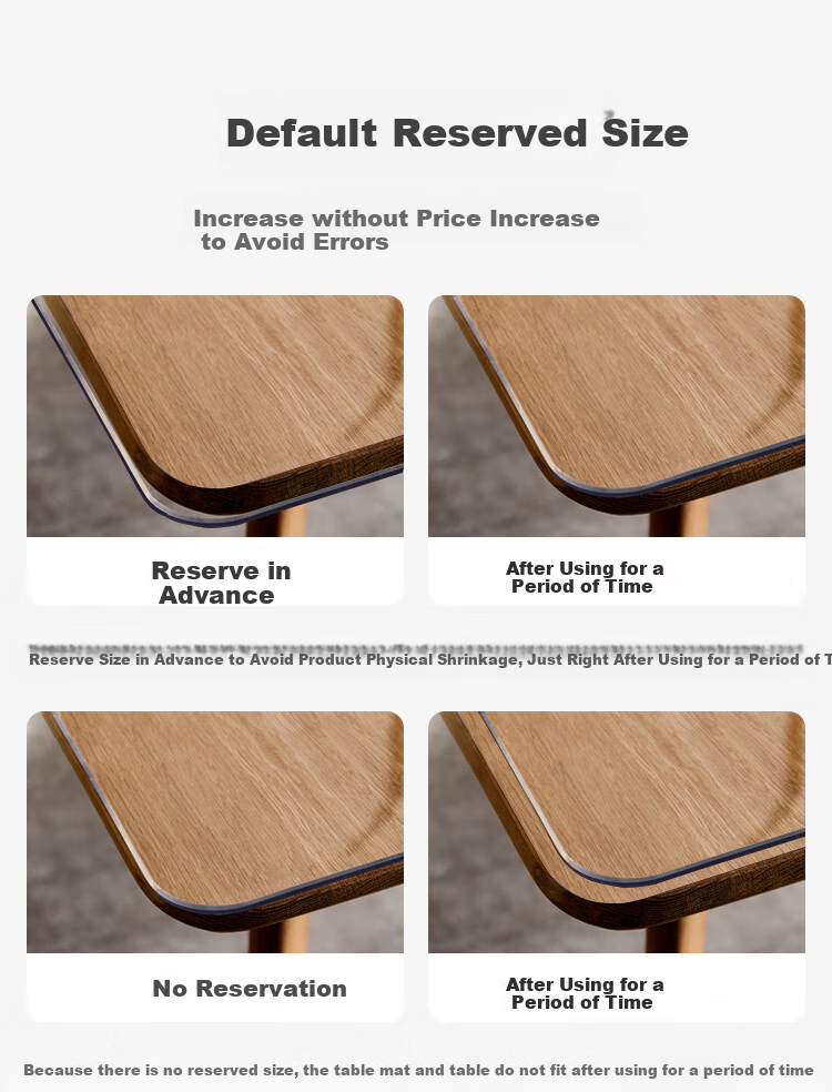 MINJU Tablecloth, Soft Glass Odorless Thickened PVC Dining Table Mat, Waterproof And Oil-Proof Crystal Plate, Customizable Coffee Table Mat, 60*120cm 14