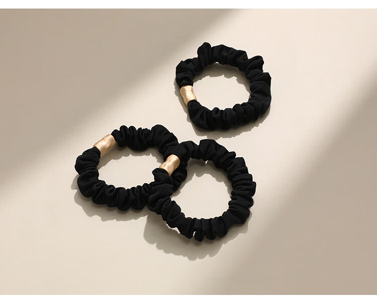 CHIMERA 3-Pack High Elasticity Ponytail Hair Ties Hair Bands for Bun Girls Birthday Gift 4