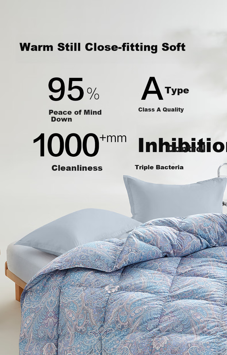 BEYOND Home Textiles, down Comforter, Antibacterial Washable 95% White Goose Down Duvet, Winter Quilt Insert, 550g Filling, 150*210cm 2
