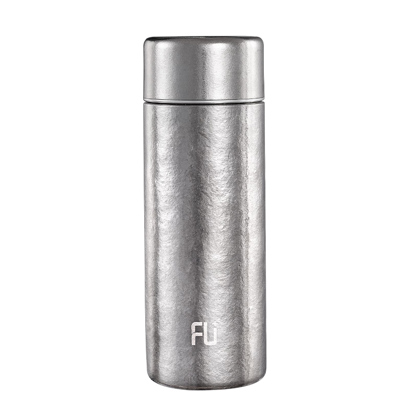 FU Pure Titanium Insulated Tea Separation Cup High-End Health Preservation Titanium Tea Infuser Custom Gift Box Set