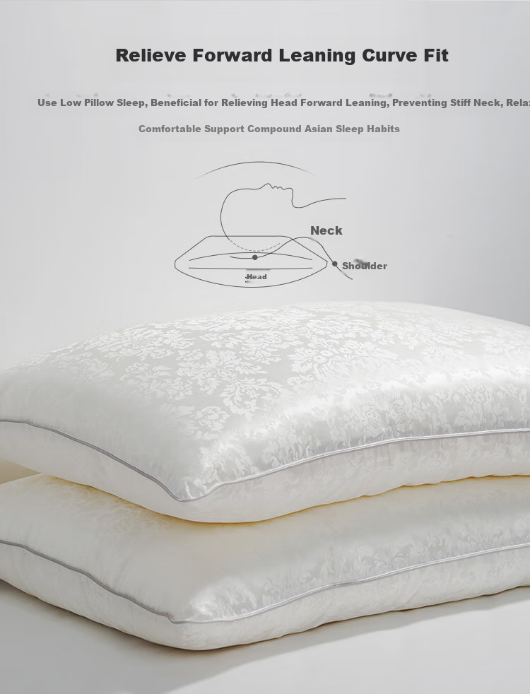 Ciyun Snow Love Silk Soft Pillow, Pure Silk Fabric, Silk Pillow Core with Mulberry Silk Filling, One Piece, 48*74cm 7