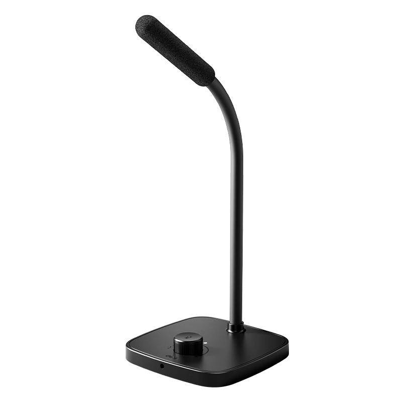 Deli USB Desktop Microphone MN302 - 96KHz Condenser Mic with Smart Active Noise Cancellation for Online Classes, Meetings, Gaming, and Live Streaming
