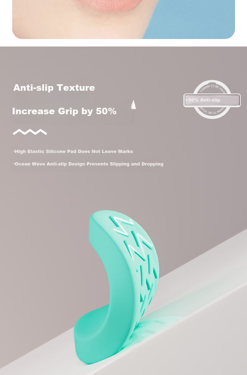 TOSWIM Swimming Nose Clip, Professional Adult Diving Anti-Choking Waterproof Non-Slip Nose Clip, Water Green Snorkeling 5