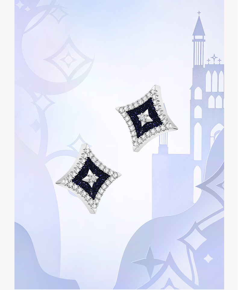 LOLA ROSE Starry Silver Stud Earrings, Elegant Birthday Gift for Women, Friends And Girlfriends 8