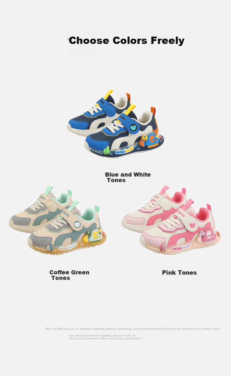Minibala Kids Light-Up Shoes 25 Autumn New Boys and Girls Casual Sports Baby Toddler Walking Shoes Little Kids Glowing Sneakers 13