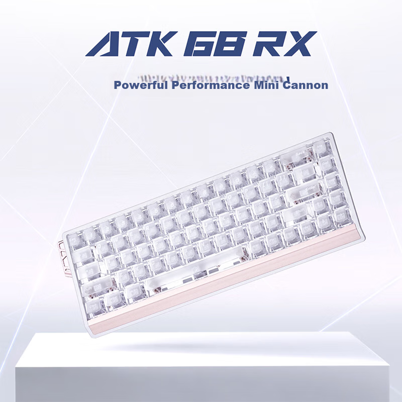 Механическая клавиатура ATK68RX, проводная, 68 клавиш, магнитные переключатели, RGB подсветка, для игр и офиса, черная