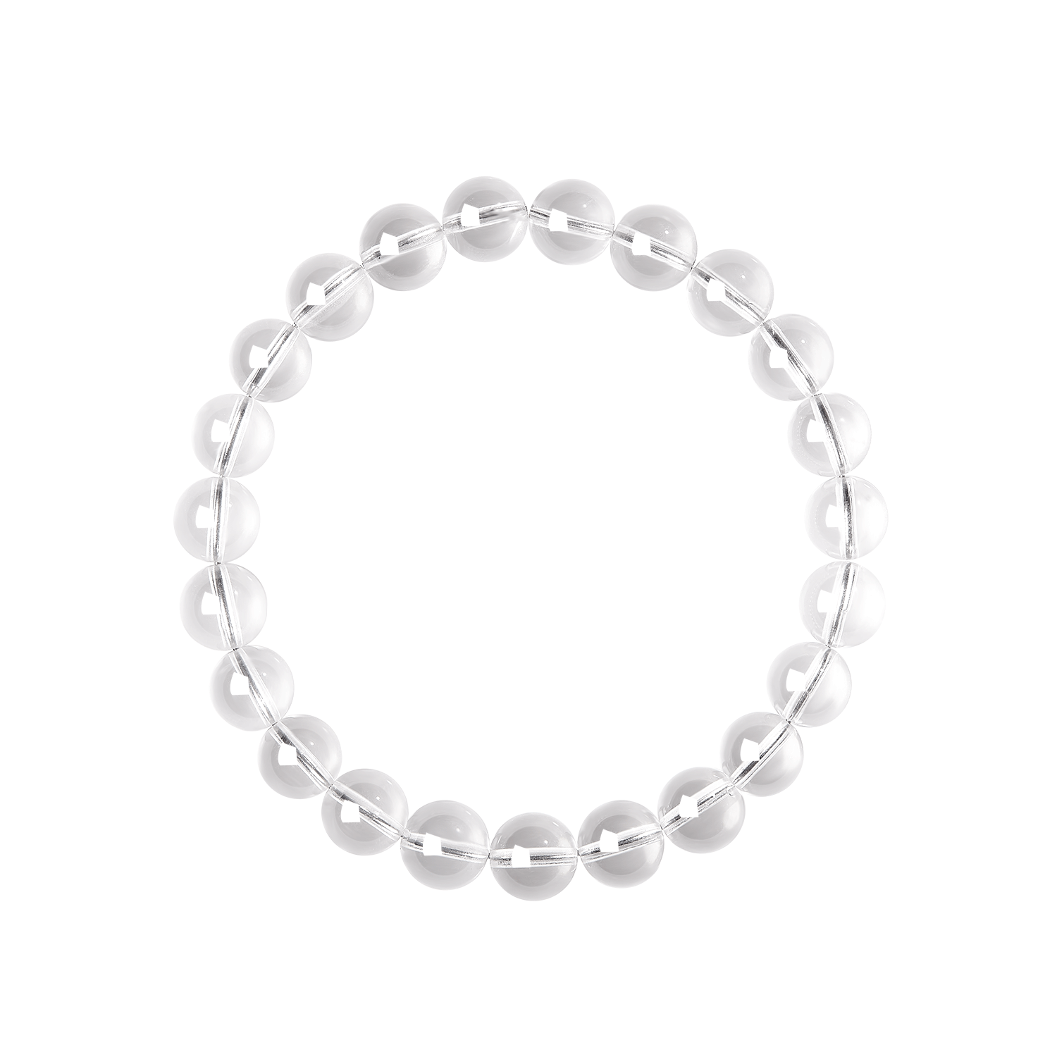Emei Mountain 7A Grade White Crystal Bracelet Pure Crystal Unisex Couple Bracelet Birthday and Mother's Day Gift