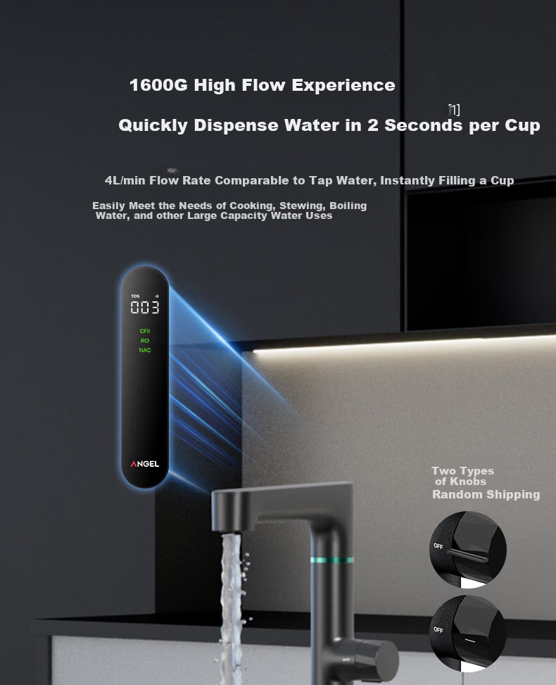 Anjier Household Water Purifier Nezha 2.0 Real Mineral Water 4000 Under-Sink Dedicated Water Purification Machine RO Membrane Reverse Osmosis 1600G Mineral Water J3675-ROC210 9