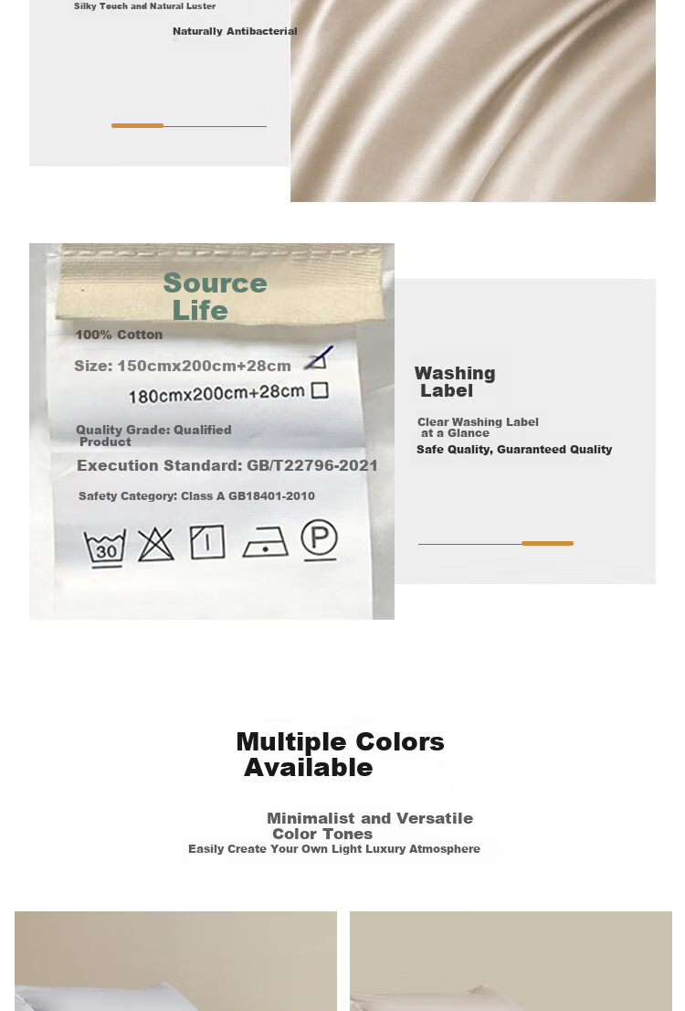Yuanshenghuo 100-Piece Fitted Sheet Set, Washable Mattress Protector Non-Slip Bed Cover, Pink Beige, 150*200cm 10