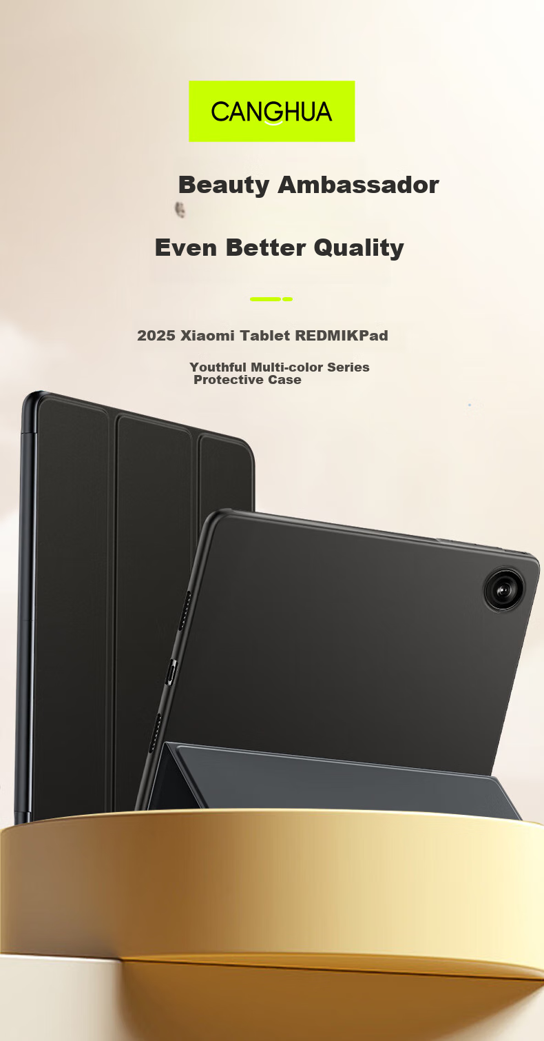 CangHua Protective Case for Redmi K Pad, 8.8-Inch 2025 Model Xiaomi Tablet, REDMI K Pad Cover, Redmi Tablet Computer Stand, Shockproof Leather Case 2