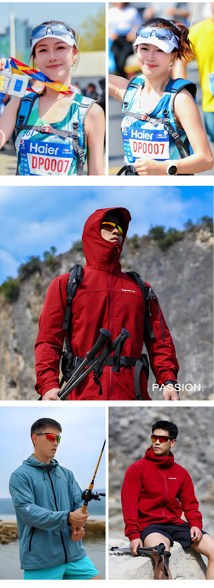 VOZAPOW Professional Marathon Polarized Colorful Protective Running Glasses Outdoor Sports Fishing Mountaineering Sunglasses for Men and Women 2