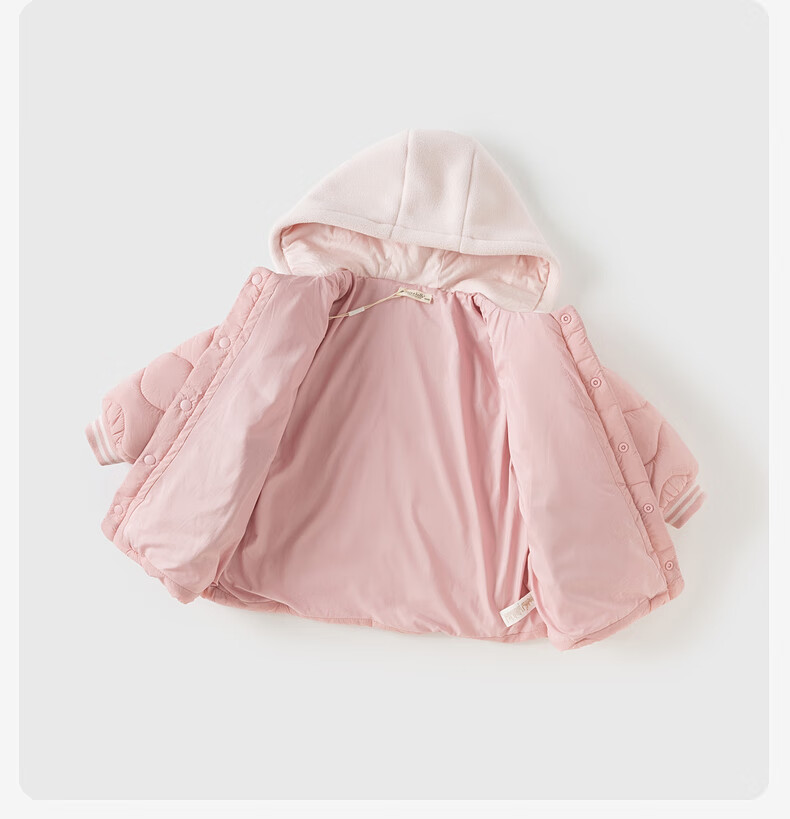 DAVE & BELLA Kids Patchwork Cotton Jacket Autumn Winter Boys Girls Water-Repellent Hooded Coat Class A 8