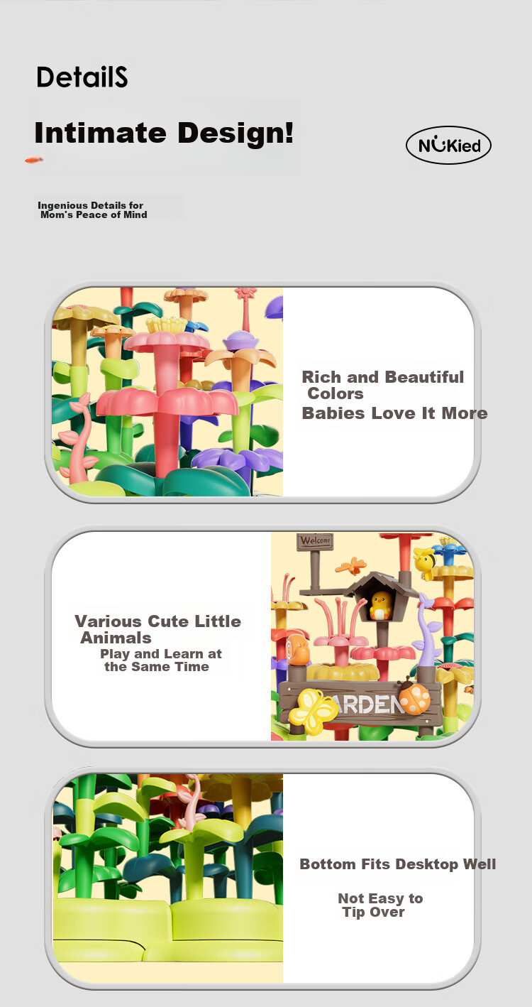 Niuqi Large Building Blocks Toy 3-6 Years Old 3D Creative Multi-Dimensional Soft Blocks Early Education Educational Gift 14