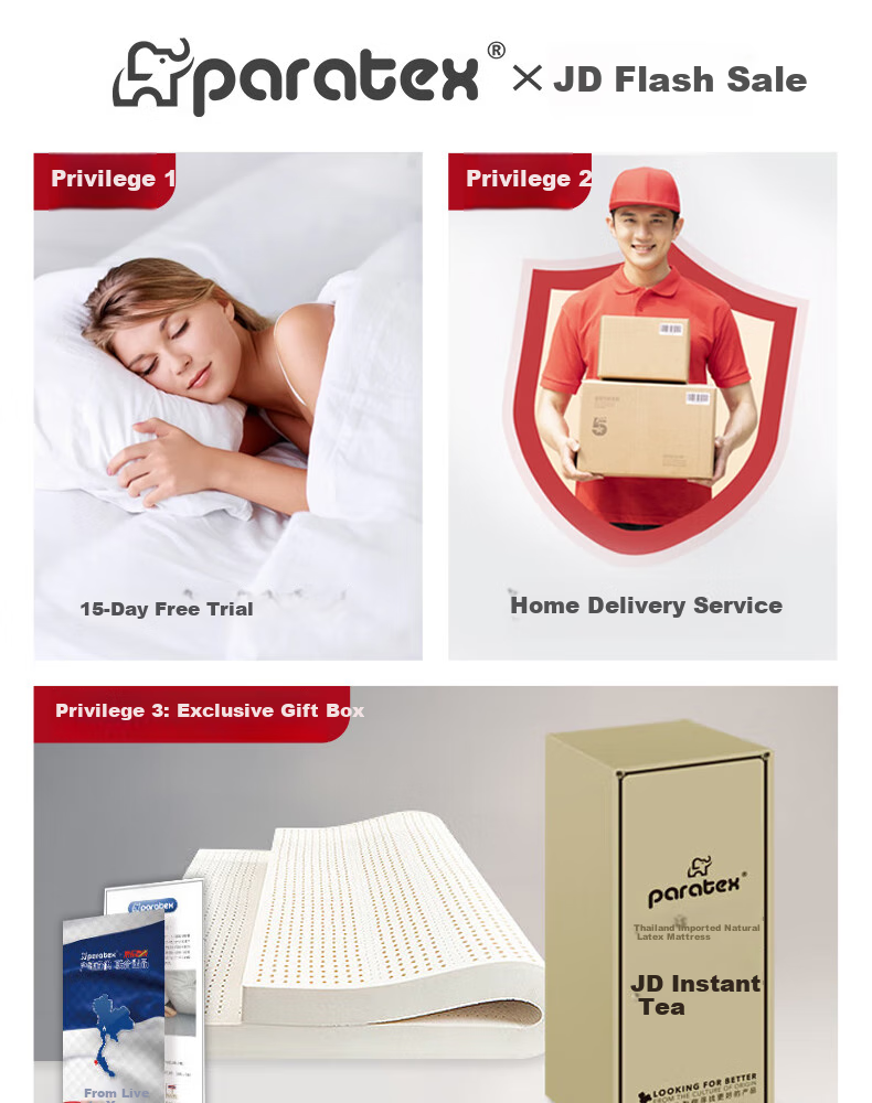 Paratex Direct Import from Source 94% Latex Mattress, Thai Imported Natural Latex Mattress, 1.5x2 Meters 4