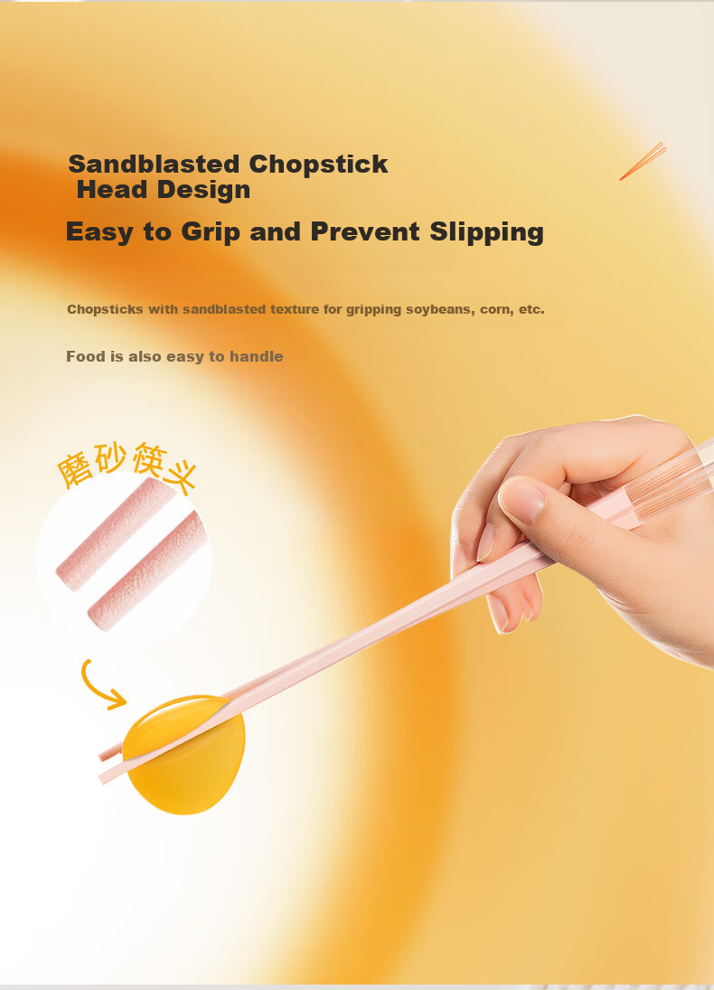 SUPOR Specialized Color Chopsticks, Heat-Resistant Healthy Chopsticks, Colored Jelly Chopsticks, 10 Pairs, Machine Washable 8