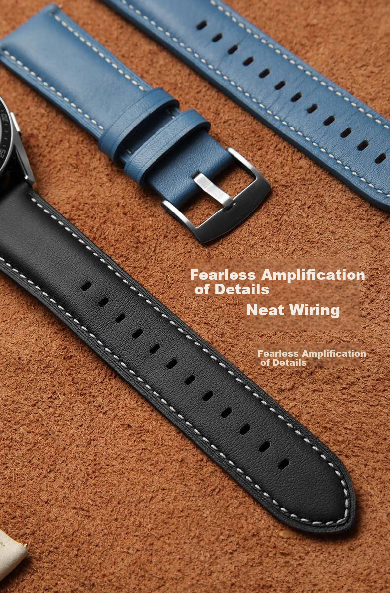 LANGLING Leather Watch Strap Compatible with Huawei Watch GT5 Pro, Original Style for GT4/GT5/GT3/GT2 Women's Models, Soft And Comfortable Strap for Honor 42/41mm Watch Face Universal Fit 6
