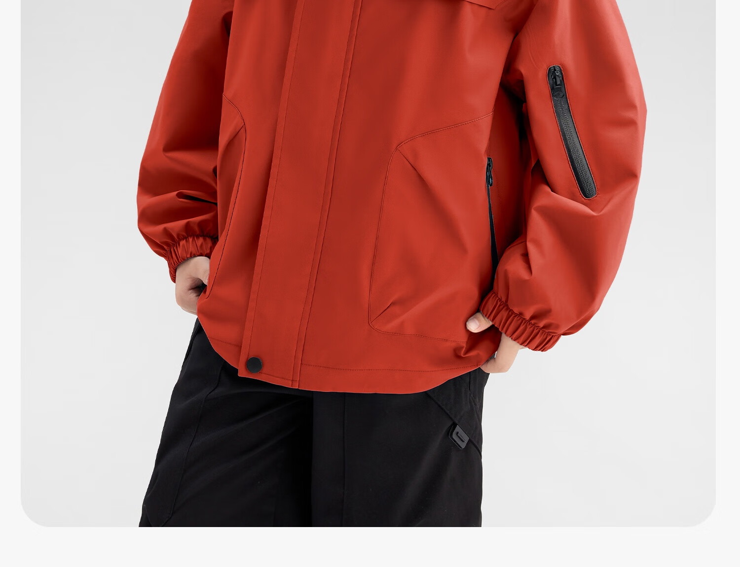 Zuo Xi Kids Children's Softshell Jacket 2025 New Autumn Boys Windproof Waterproof Coat Red 140 16