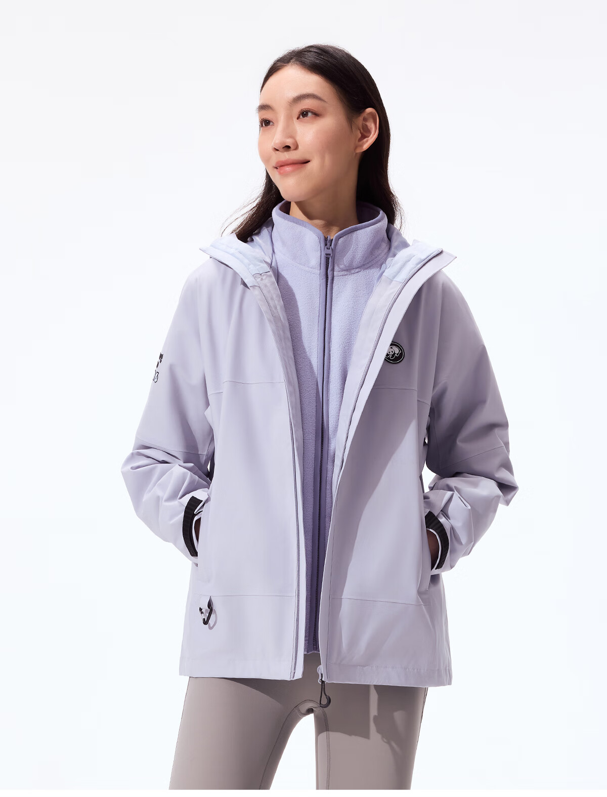 Panda Zhang Yuxi Edition [Rain Shell MAX] 3-in-1 Men's Windproof and Rainproof Hiking Jacket Autumn Winter Mountaineering Coat for Women 34