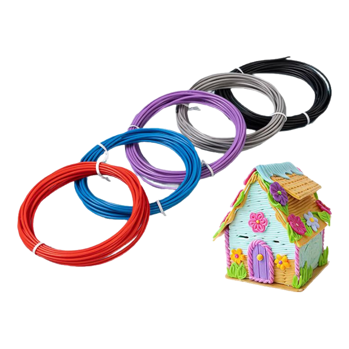 CMYK SUPPLIES 5-Color 25-Meter 3D Printing Pen Dedicated Consumables, PCL Material, Handmade DIY Intelligent 3D Graffiti Pen, Drawing Pen, Art Supplies for Children And Students, Birthday And Back-To Gift Materials