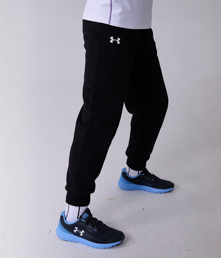 Under Armour Boys And Girls Sports Pants, Loose-Fitting Knit Casual Joggers for Older Childre 22