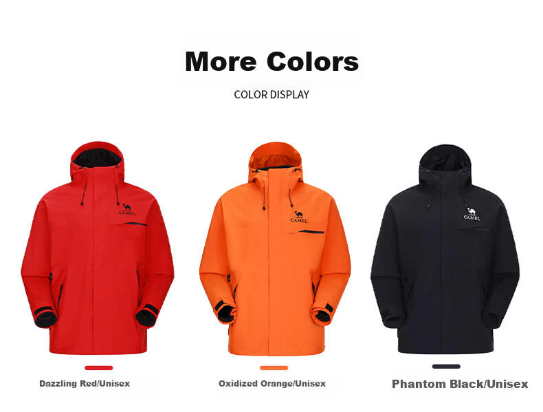 CAMEL Three-In down Inner Liner Outdoor Jacket Windproof Waterproof Coat Triple Protection Mountaineering Suit G603A M 8