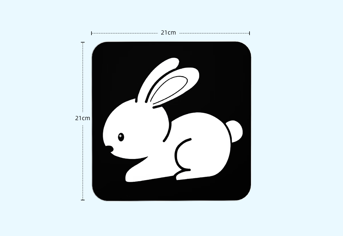 Congpai Black and White Cards Newborn Baby 0-3 Months Visual Tracking Early Education Stimulation Cards Large Cards 20 Pieces Children's Day Gift 23