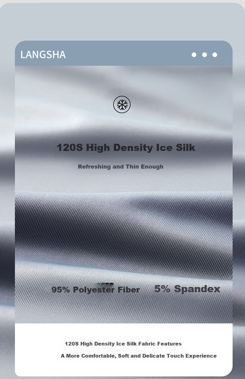 LangSha Men's Tank Top, Summer Ice Silk Thin Style, 7A Grade Antibacterial Seamless Sports Casual Undershirt, 3-Piece Set 4