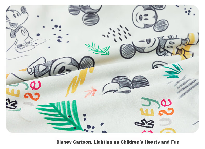 Disney Spring Autumn Kids Graffiti Minnie Hooded Jacket Comfortable Warm Windproof Coat Graffiti 110 28