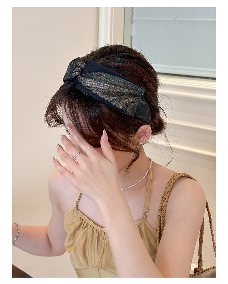 CHIMERA Vintage Wide-Brim High Crown Headband for Women, Non-Tight Hairband, Face Washing Hair Hoop, Hair Accessory, Birthday Gift for Women 6