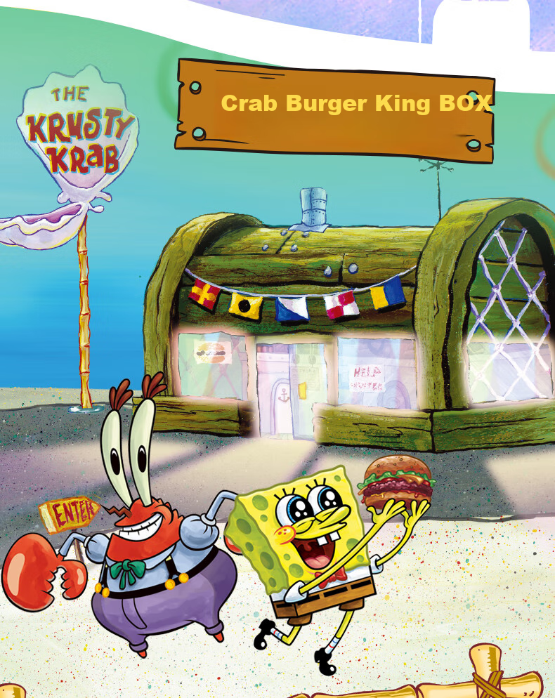 AREA-X SpongeBob SquarePants Series Building Blocks Toy Trendy Birthday Gift Pineapple House Restaurant AB0050 5