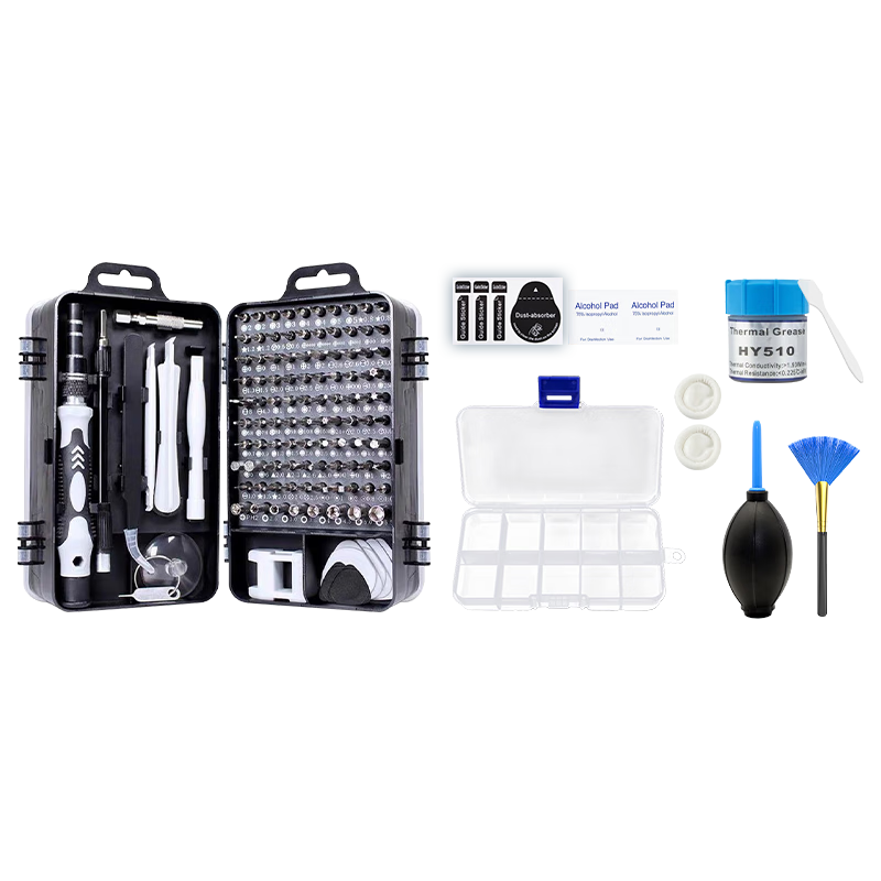 ANQULIFE Desktop Computer Thermal Paste Cleaning Kit, Laptop Disassembly Tool, Computer Case Cleaning Tools, Phone Cleaning And Repair Disassembly 115-In Screwdriver Set AQ-C006