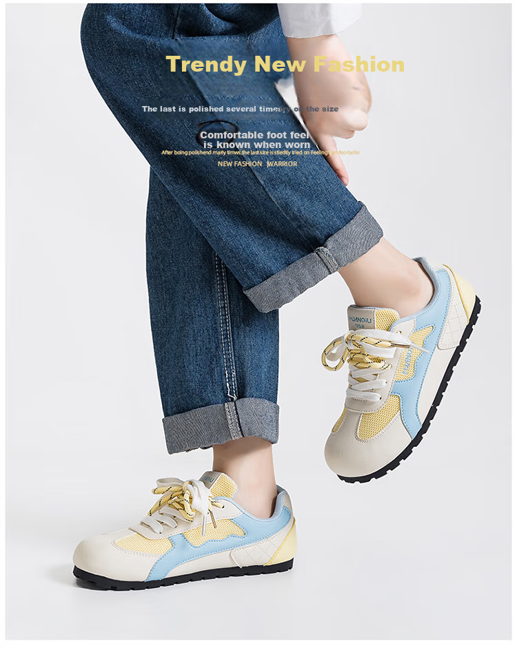 Global Red Puff Deconstruction Shoes for Women 2025 New Summer Thin-soled Sports Shoes Breathable Mesh All-match Sneakers 4